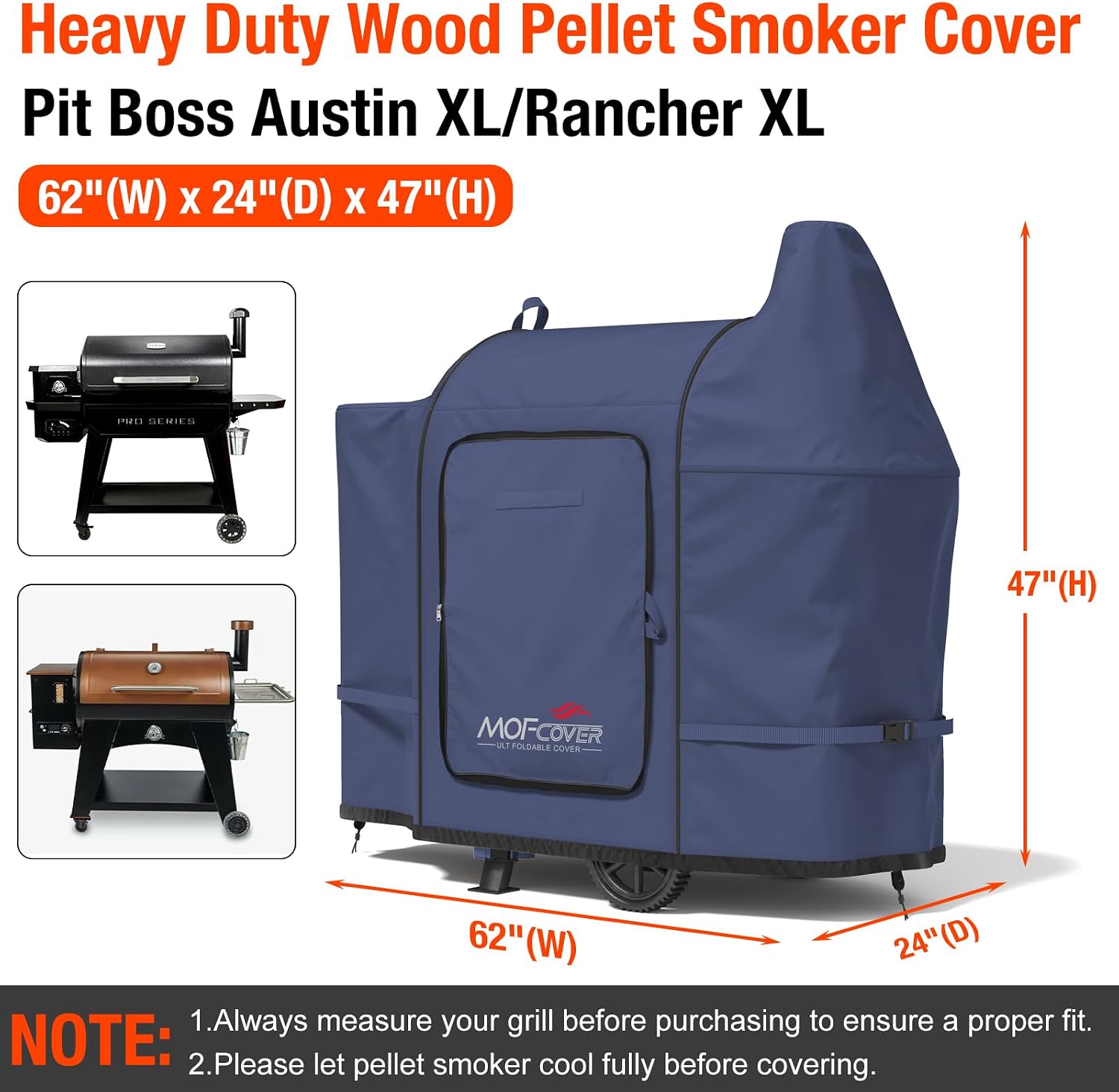 MOFCOVER Pit Boss Austin XL Grill Cover(Blue)