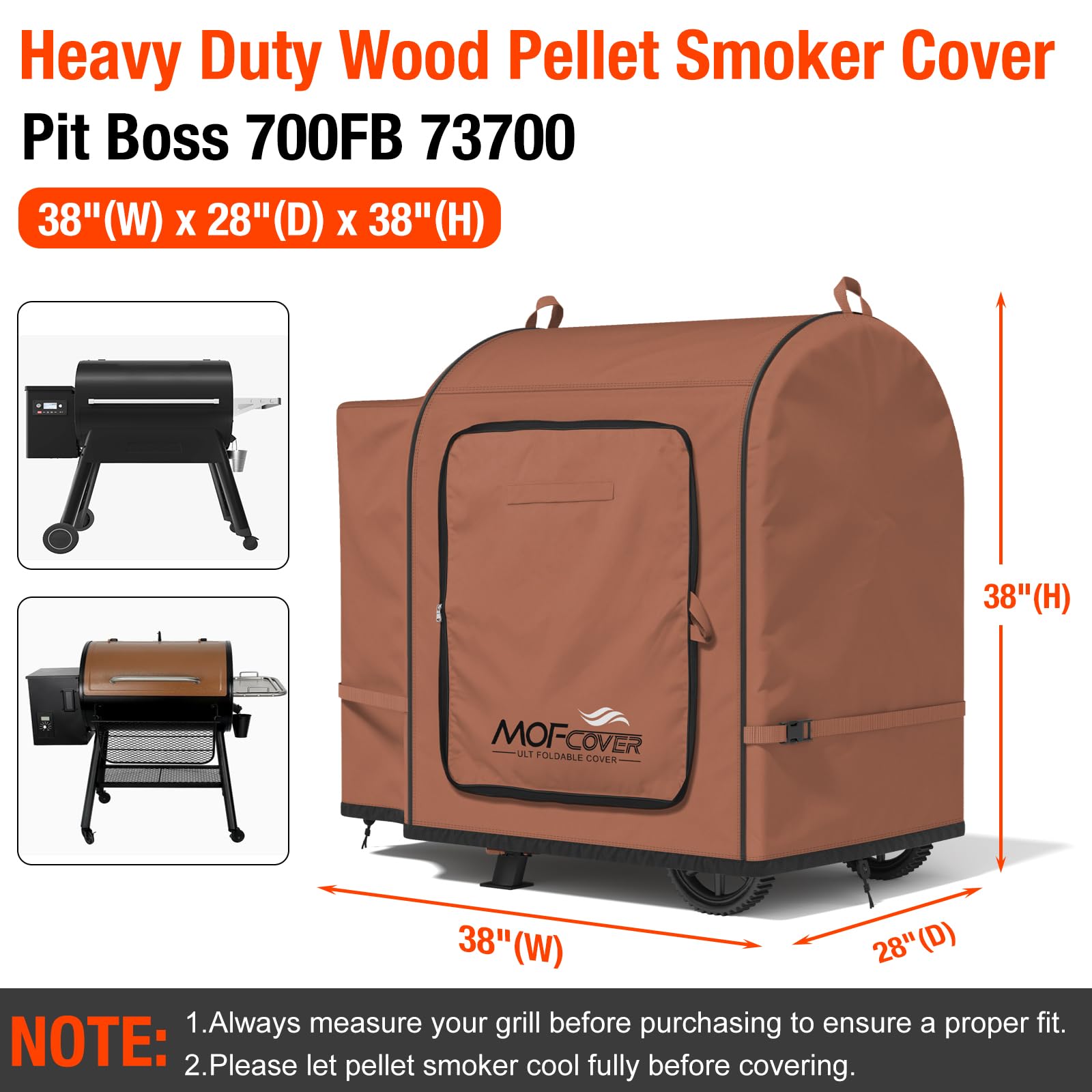 MOFCOVER Pit Boss 700FB Grill Cover(Caramel)