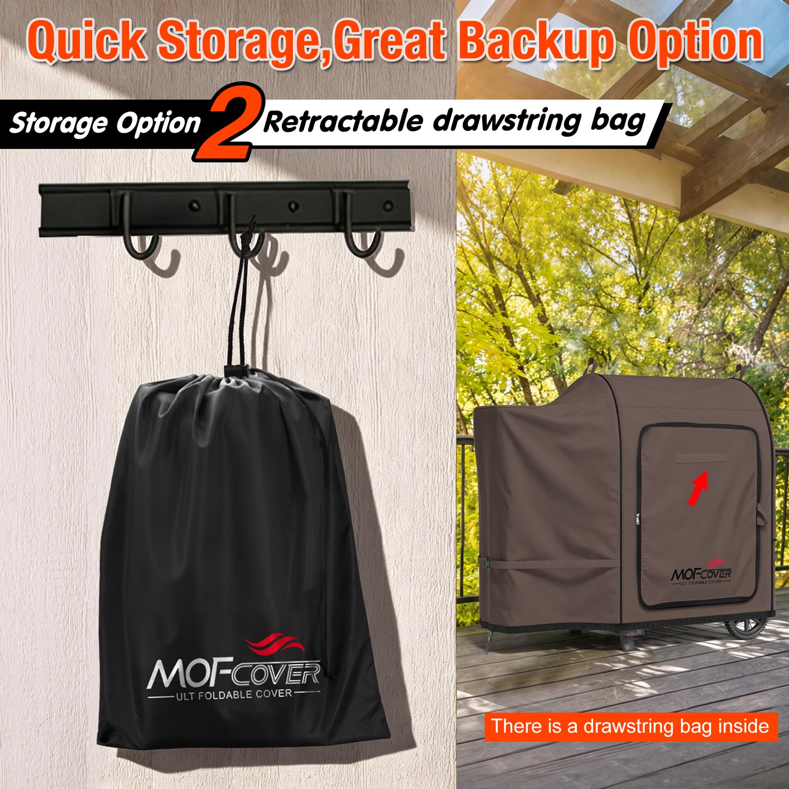 MOFCOVER Traeger 20 Grill Cover(Coffee)