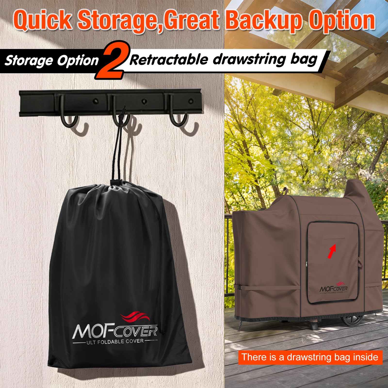 MOFCOVER Pit Boss Grill Cover(Coffee)