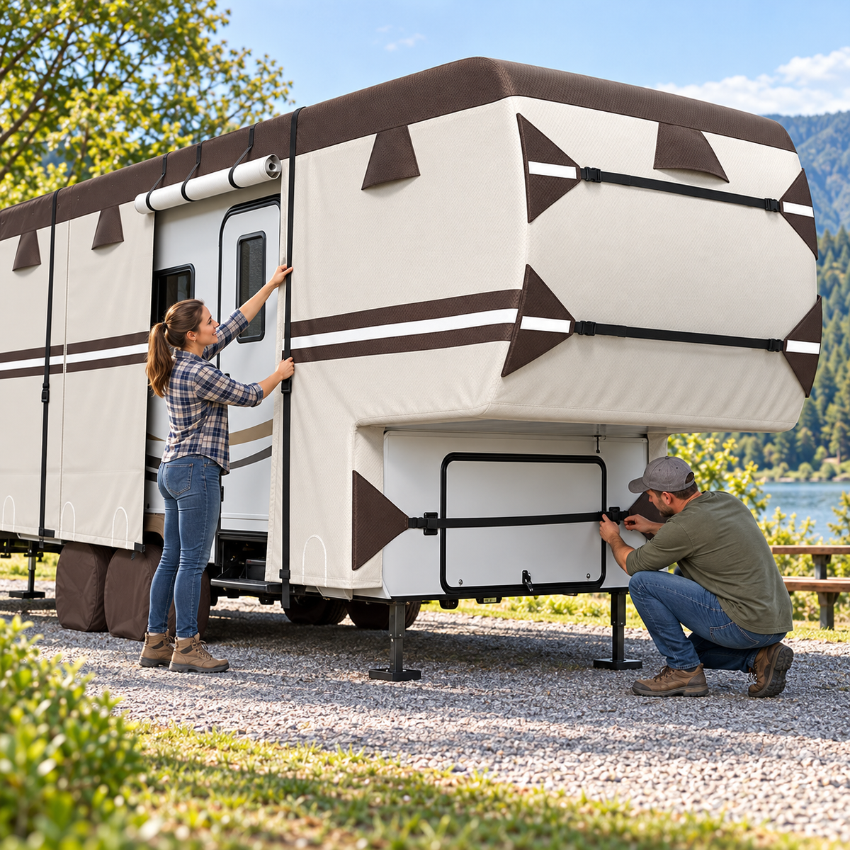 How to Install and Secure an RV Cover Correctly