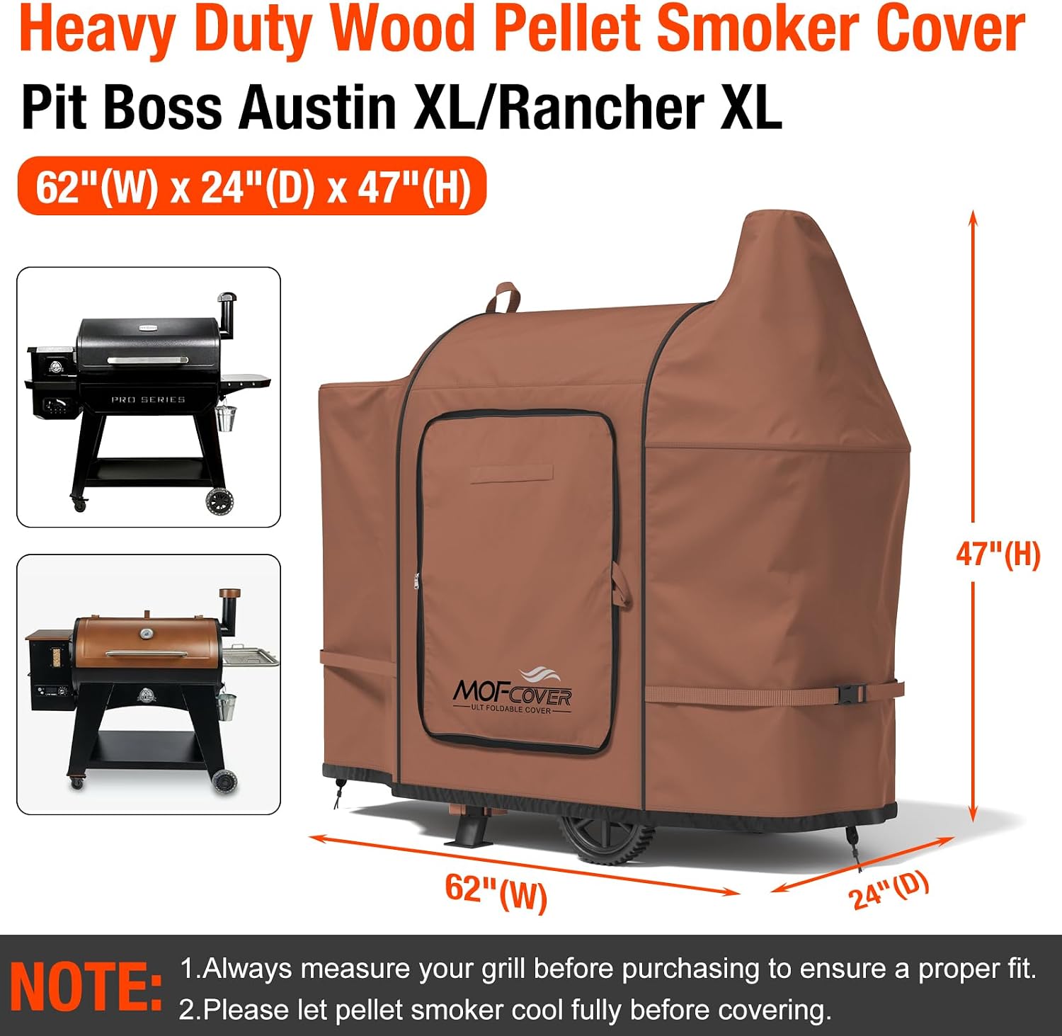 MOFCOVER Pit Boss Austin XL Grill Cover(Caramel)