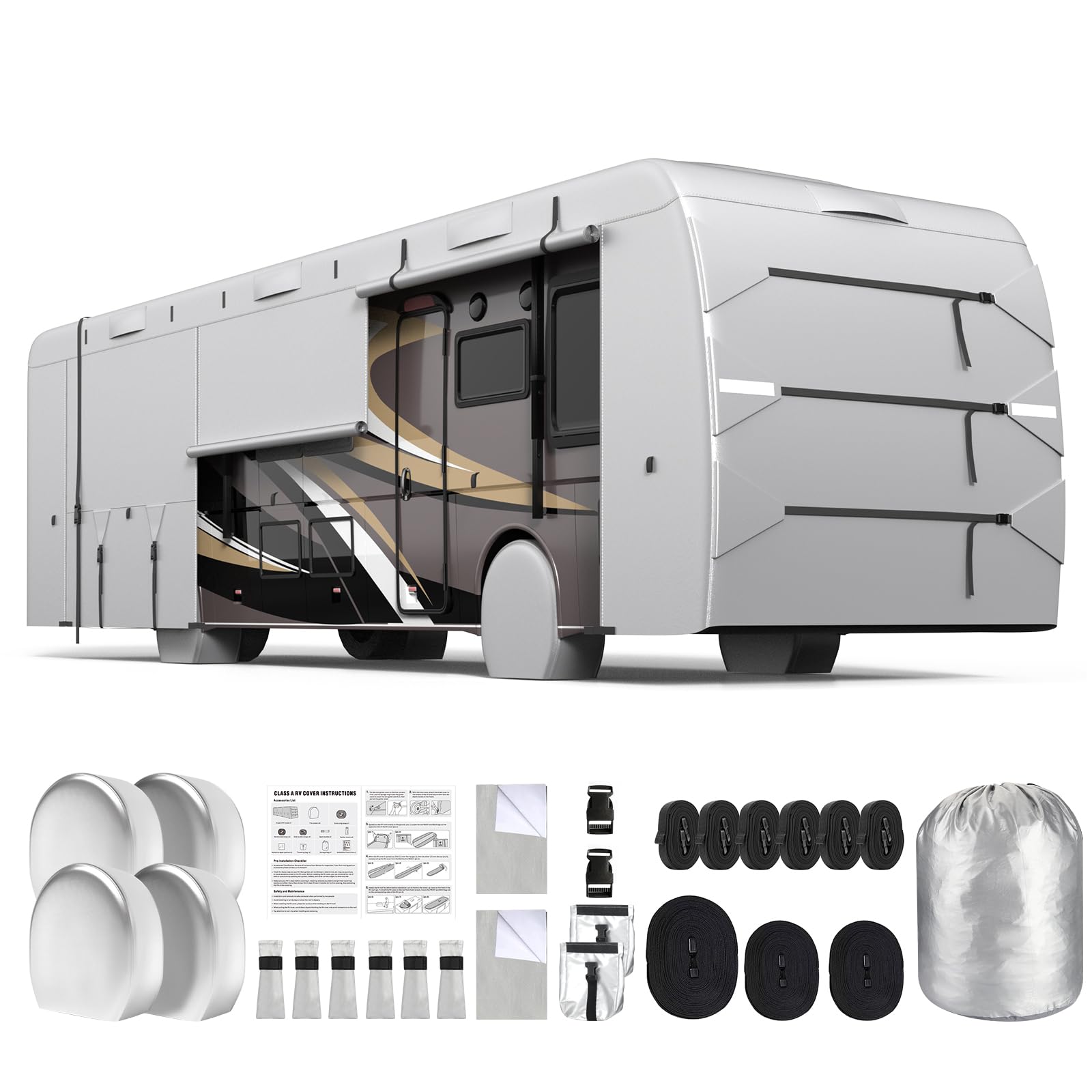 MOFCOVER Class A RV Cover 40-43ft,Oxford