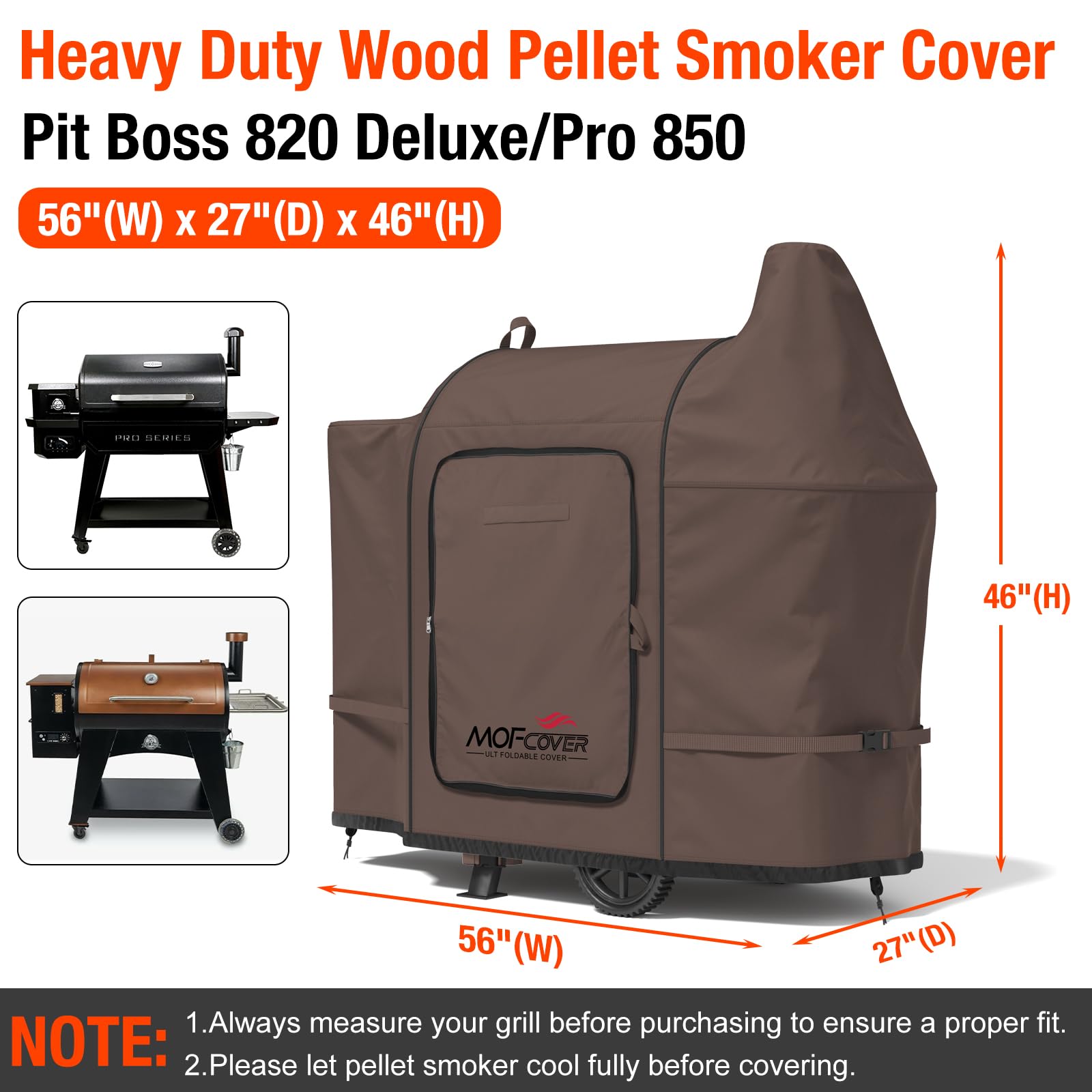 MOFCOVER Pit Boss  Grill Cover(Coffee)