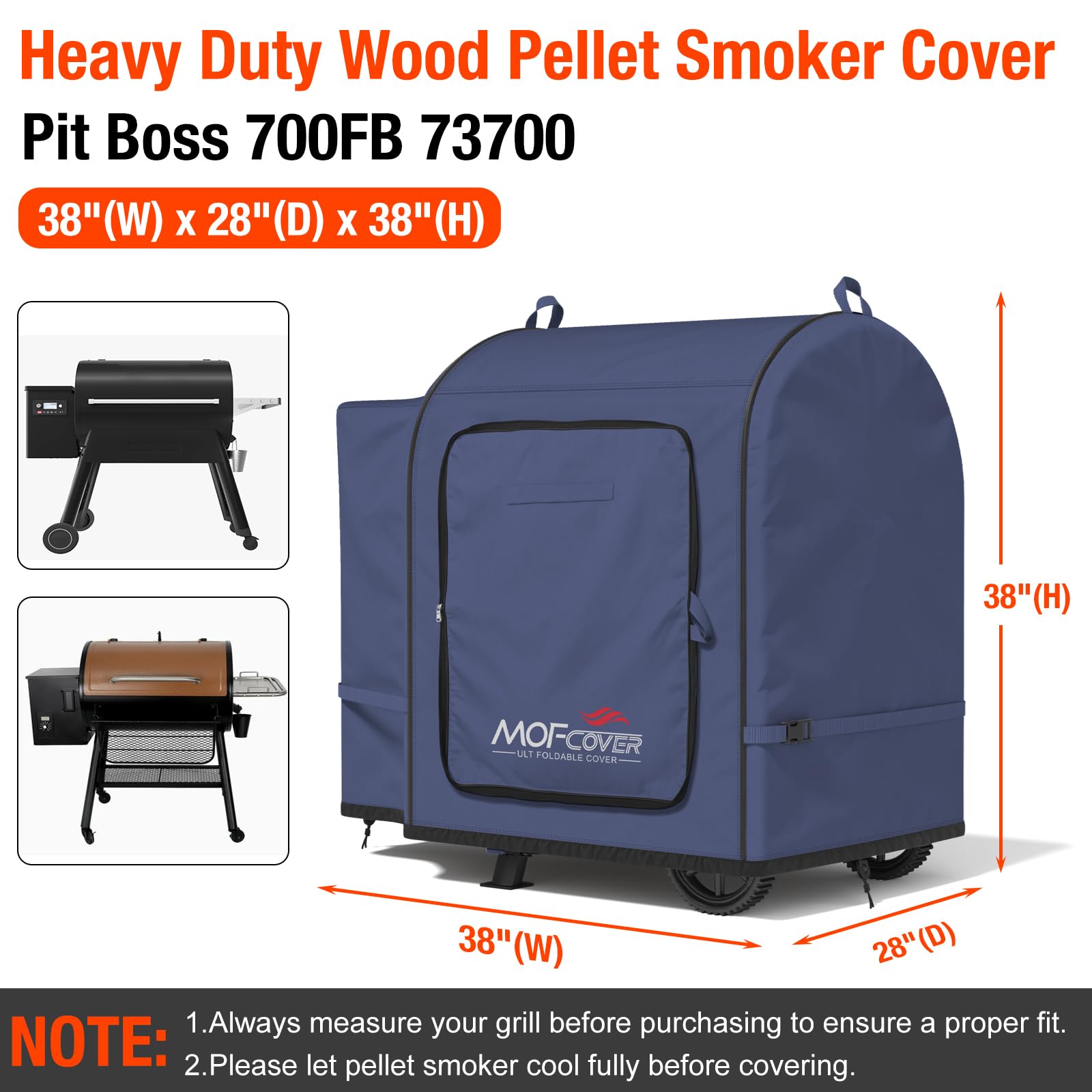 MOFCOVER Pit Boss 700FB Grill Cover(Blue)