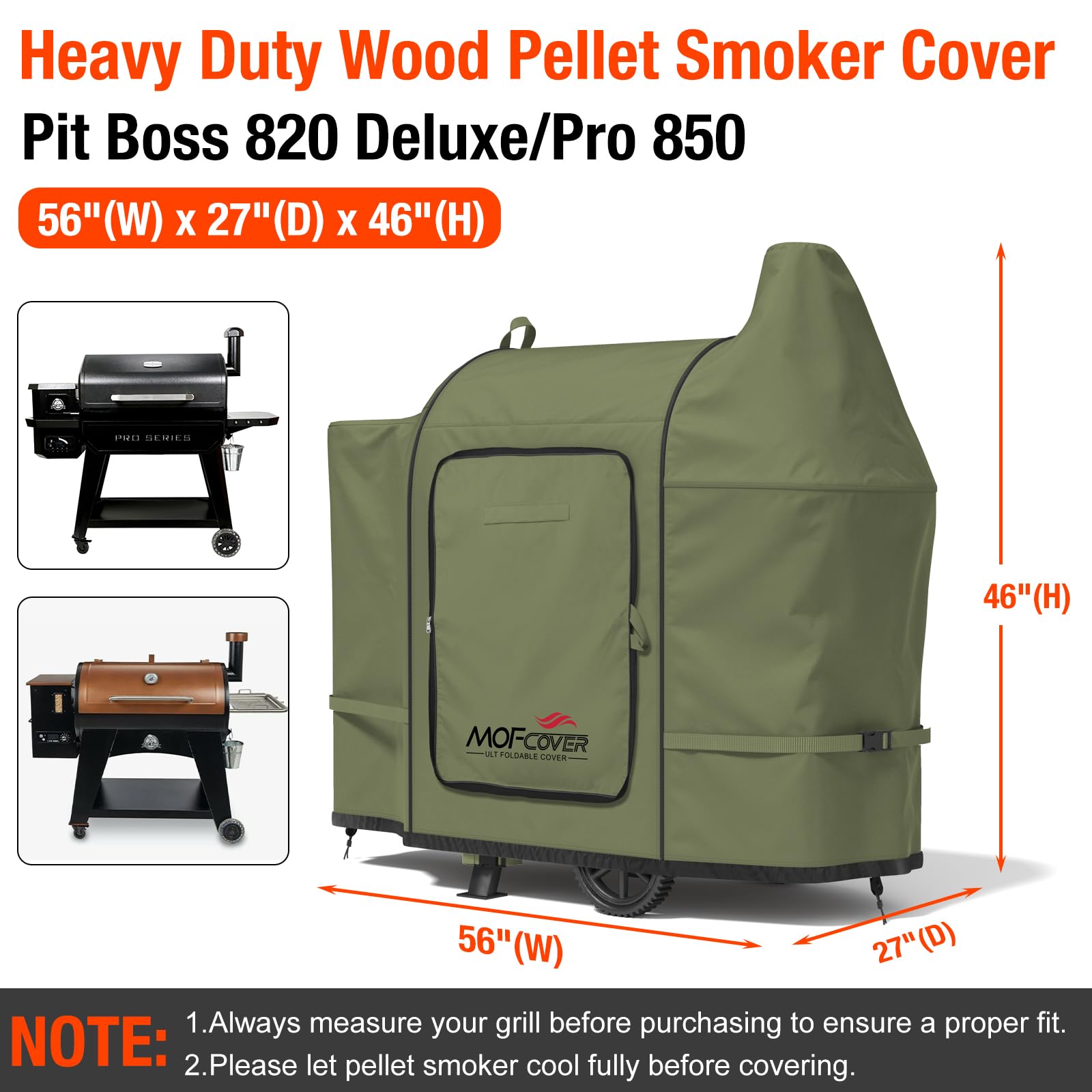 MOFCOVER Pit Boss Austin XL Grill Cover(Green)