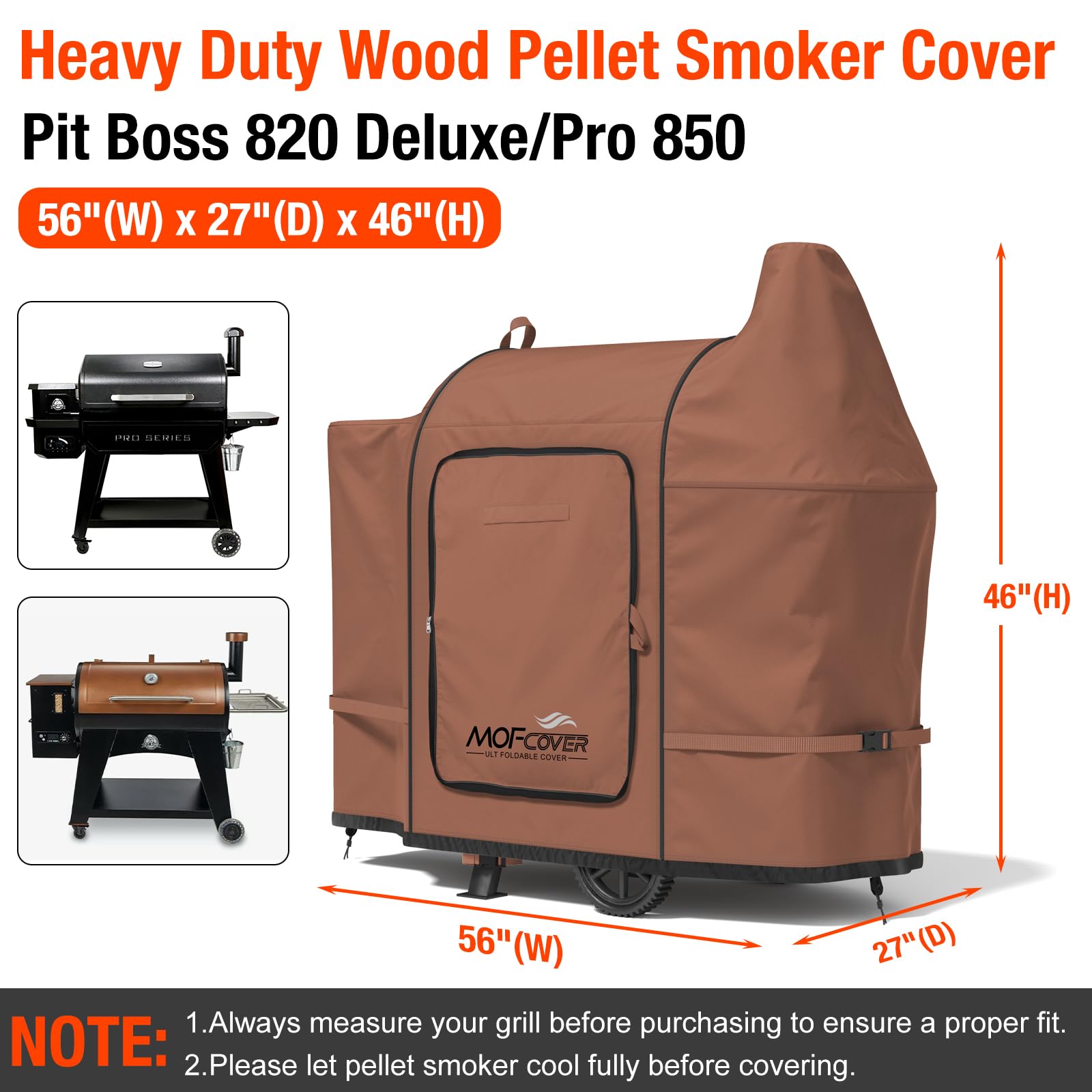 MOFCOVER Pit Boss 820D Grill Cover(Caramel)