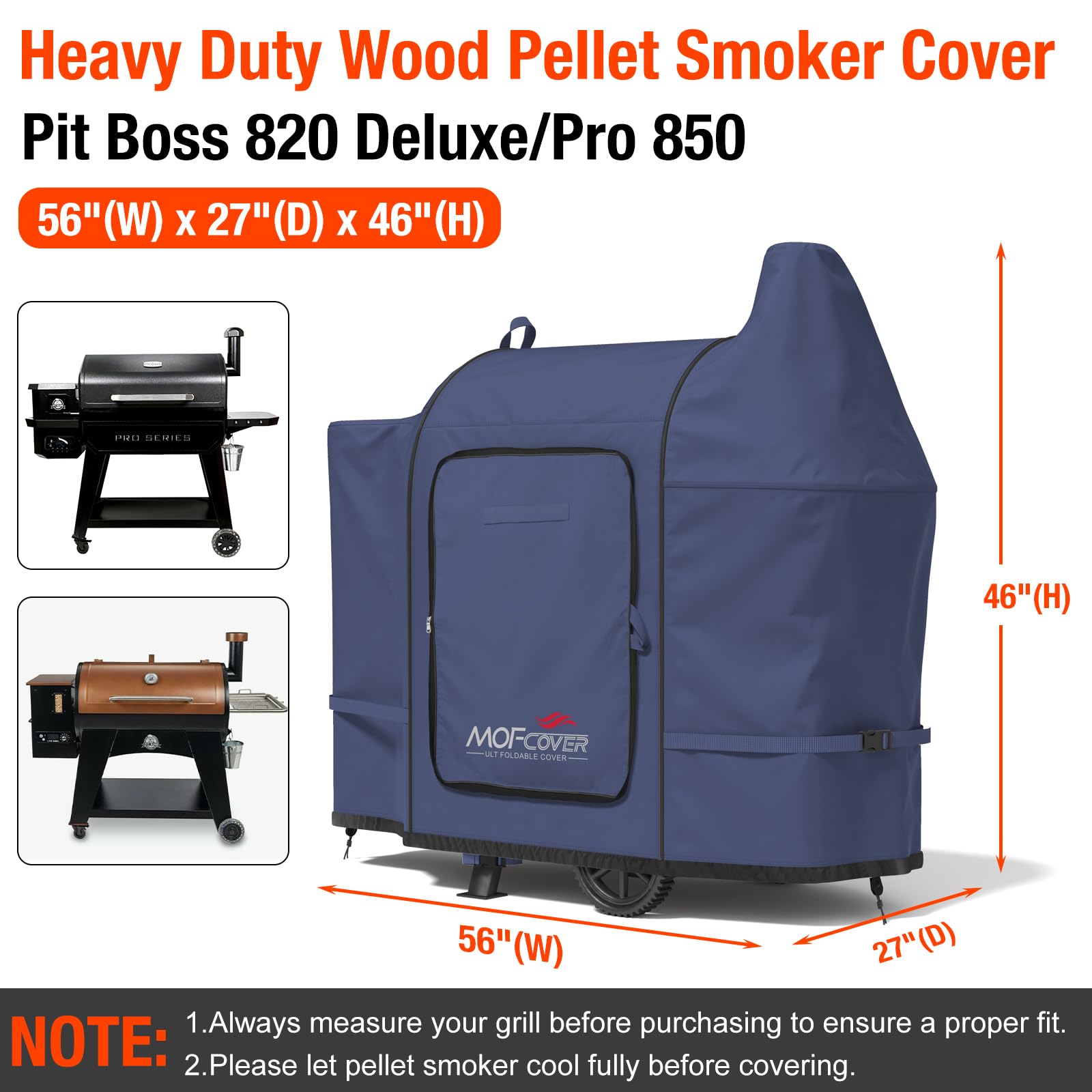 MOFCOVER Pit Boss 820D Grill Cover(Blue)