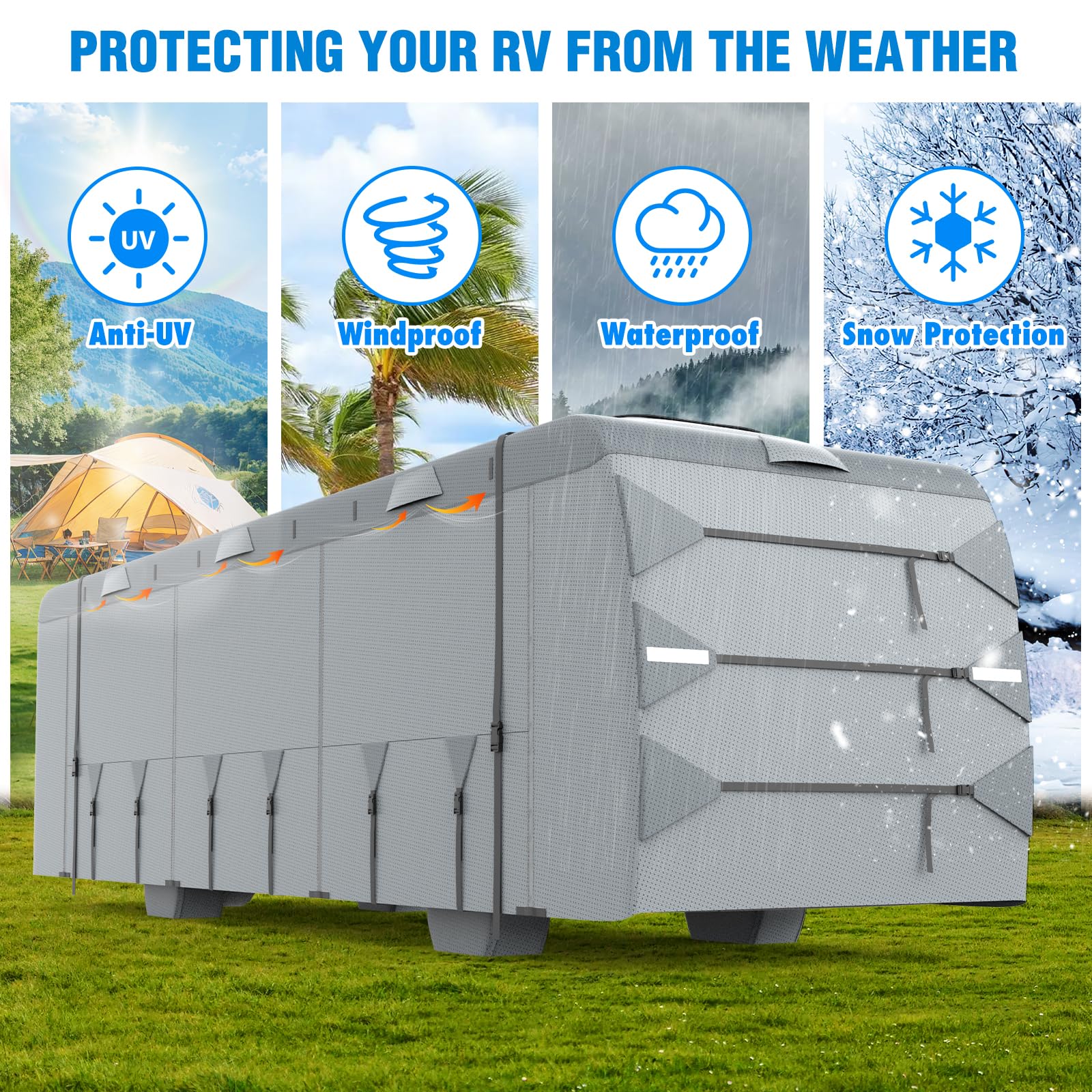 MOFCOVER Class A RV Cover 31-34ft