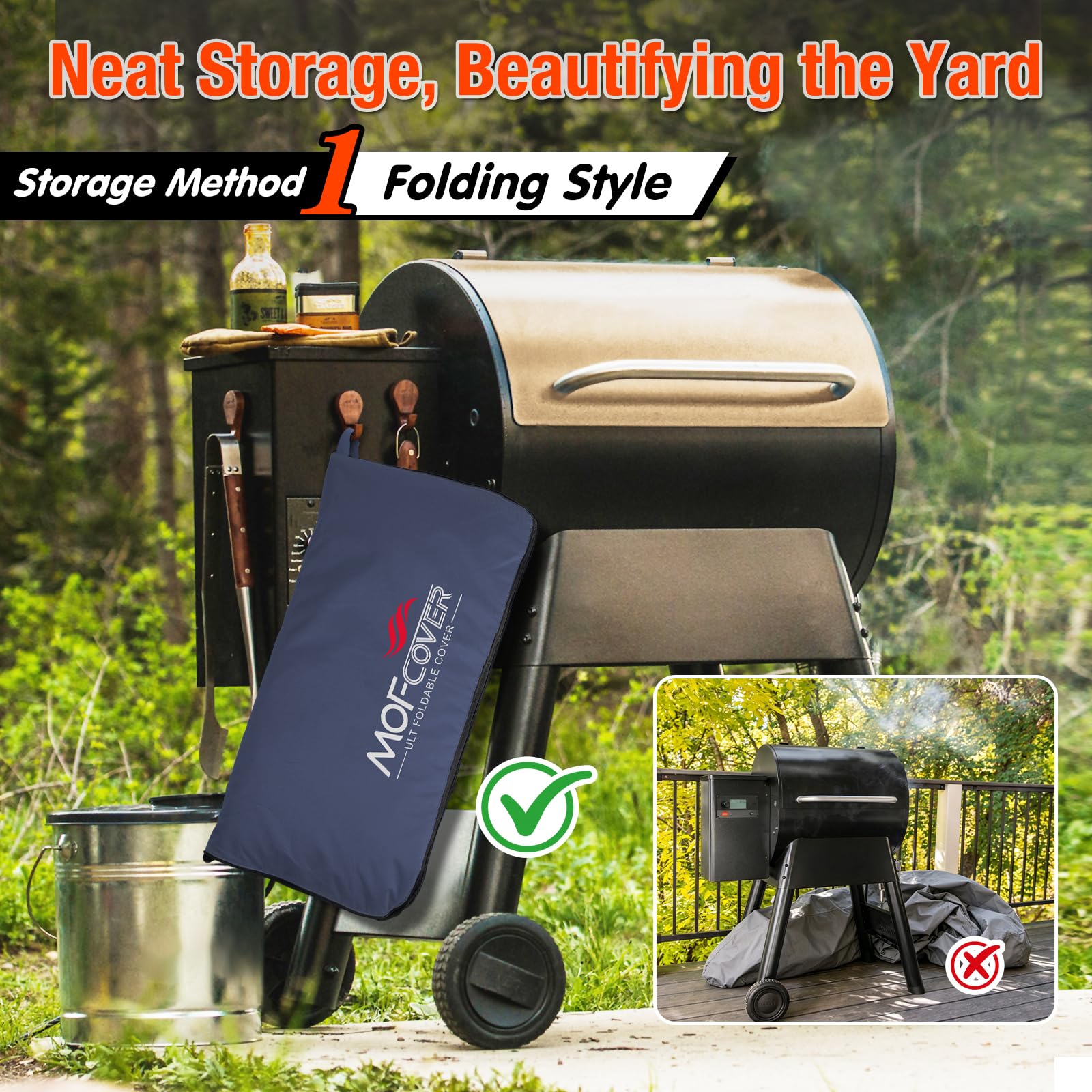 MOFCOVER Pit Boss Austin XL Grill Cover(Blue)