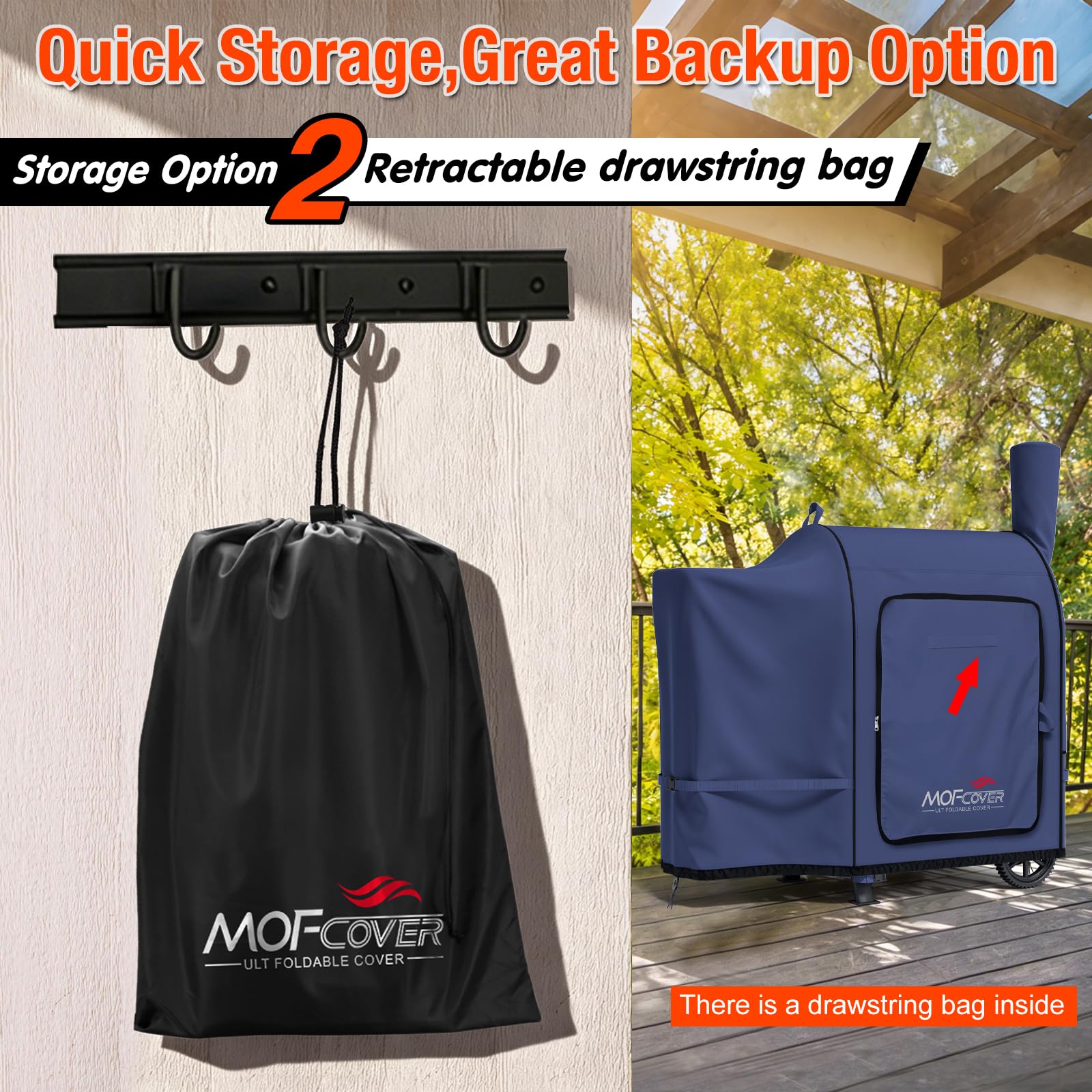 MOFCOVER Traeger Pro 22 Grill  Cover(Blue)
