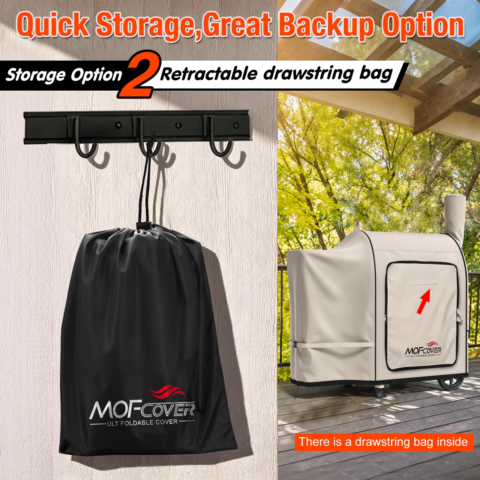MOFCOVER Traeger Pro 22 Grill Cover(Khaki)