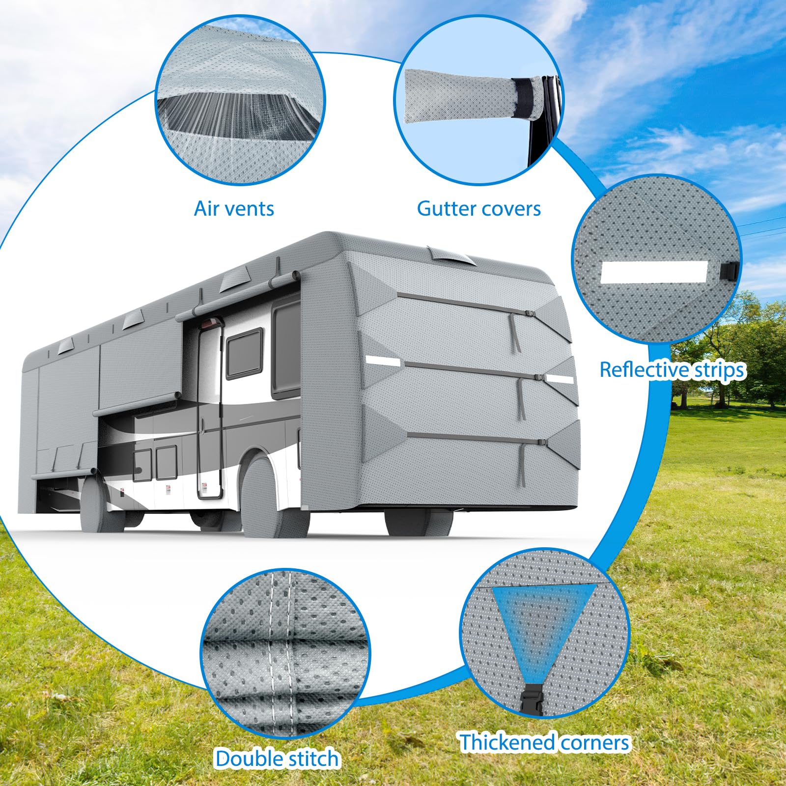 MOFCOVER Class A RV Cover 31-34ft