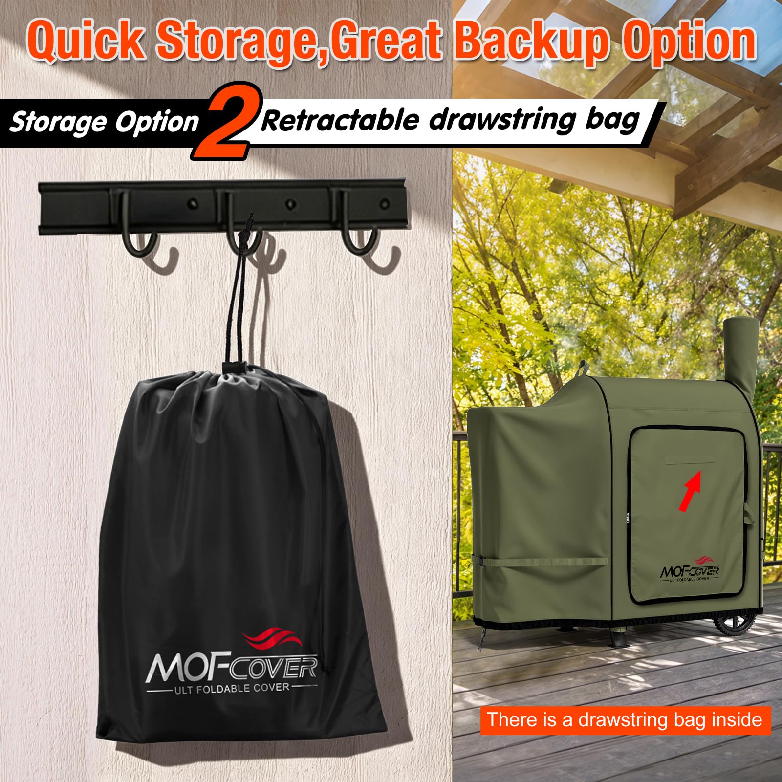 MOFCOVER Traeger Pro 22 Grill Cover(Green)