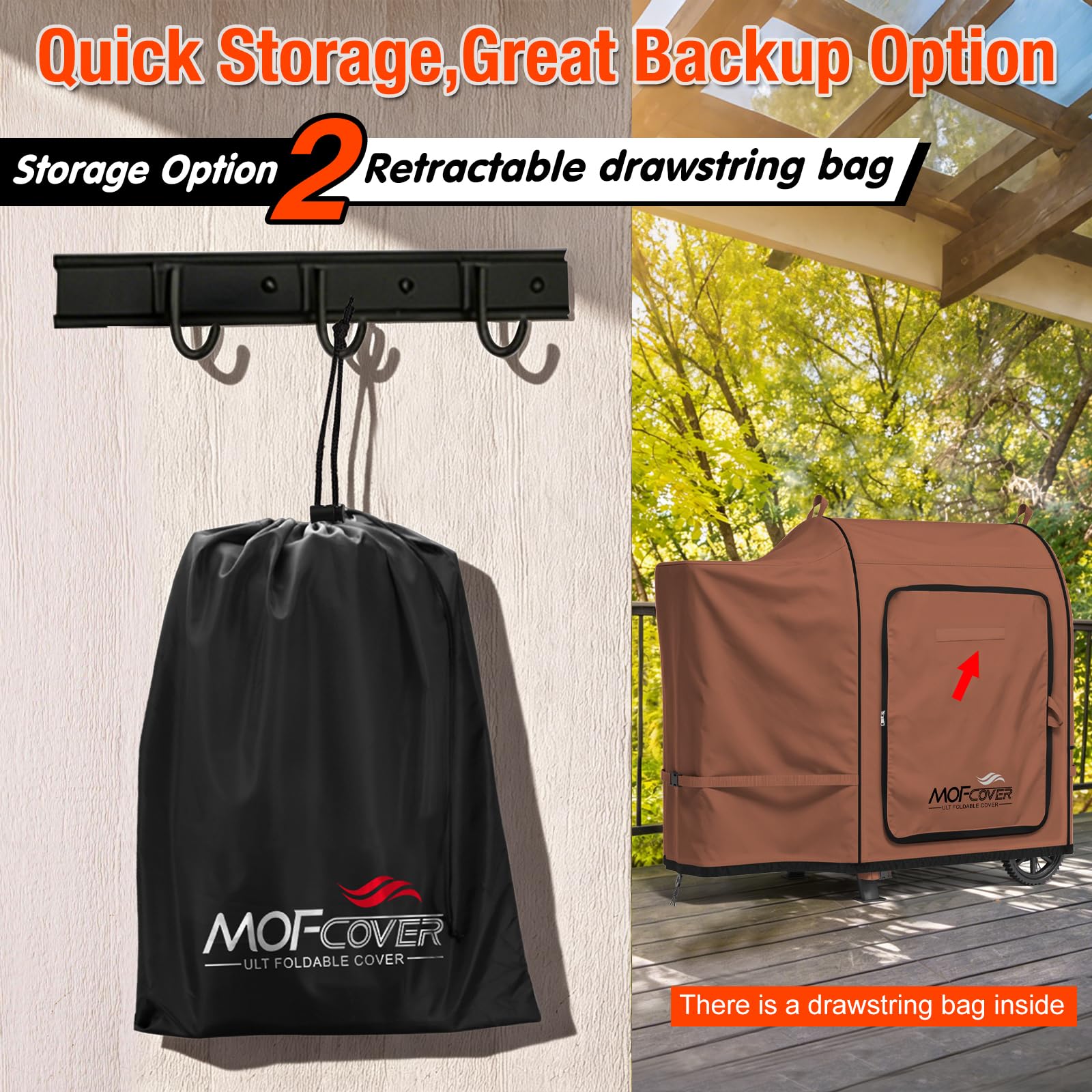 MOFCOVER Traeger 20 Grill Cover(Caramel)