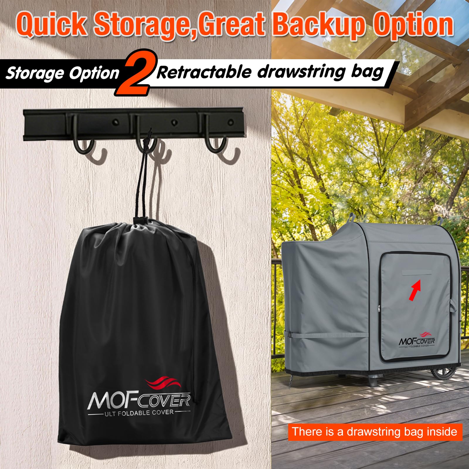 MOFCOVER Traeger 20 Grill Cover(Gray)