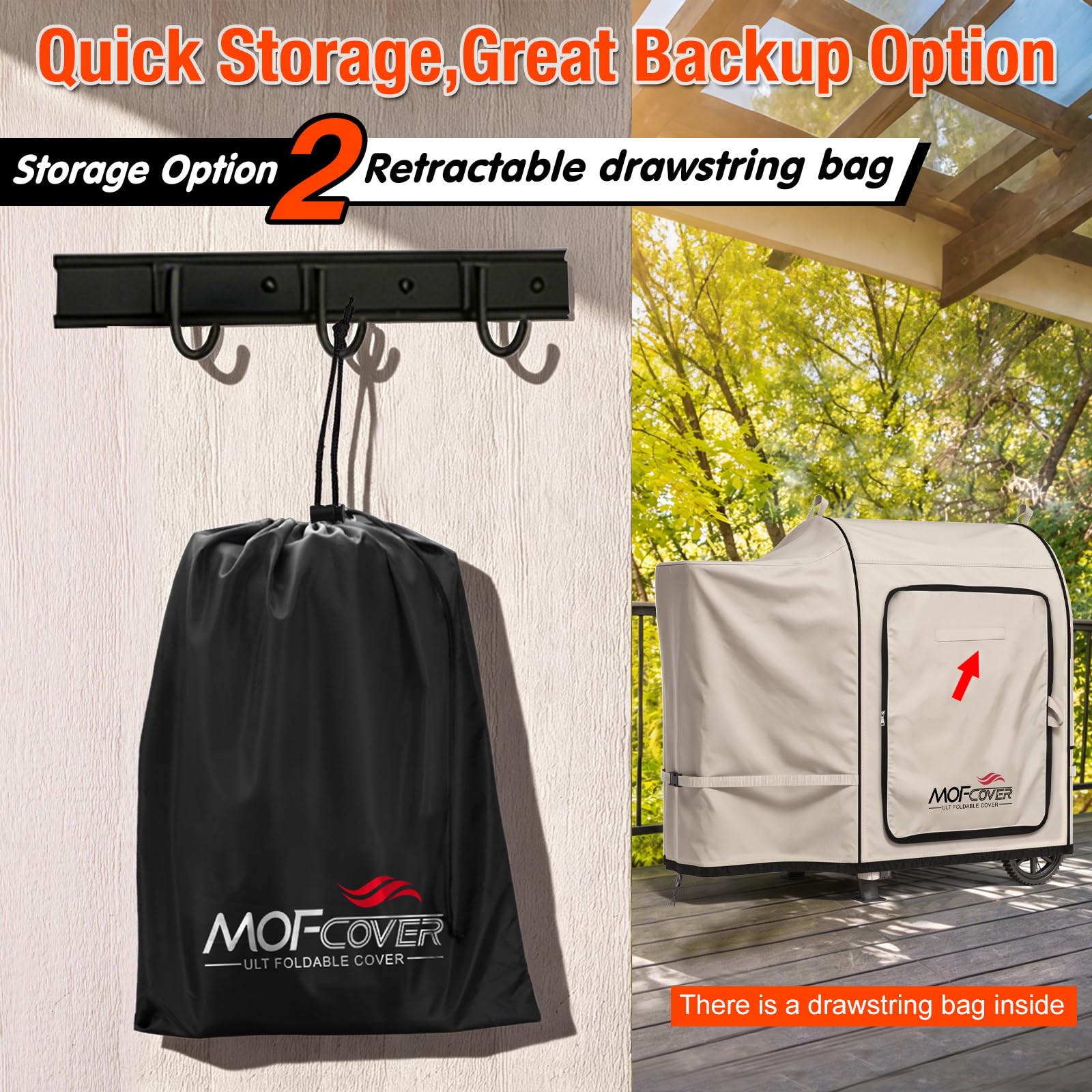 MOFCOVER Traeger 20 Grill Cover(Khaki)