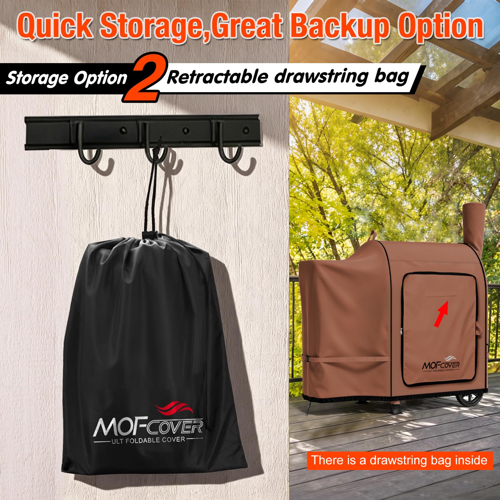 MOFCOVER Traeger Pro 22 Grill Cover(Caramel)