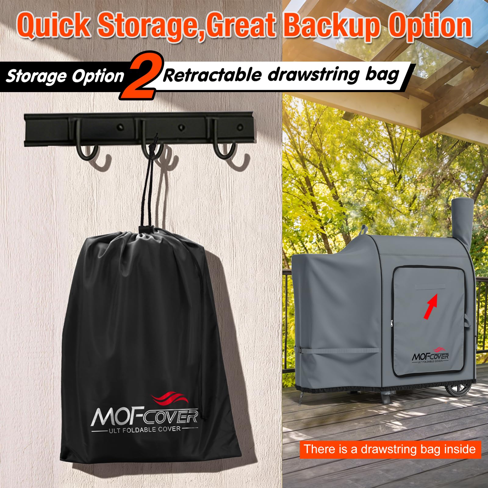 MOFCOVER Traeger Pro 22 Grill Cover(Gray)