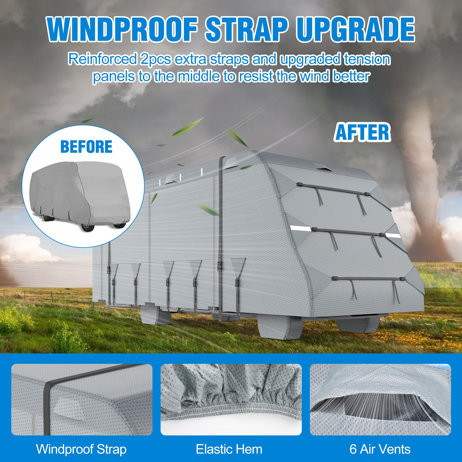 MOFCOVER Class C RV Cover 23-26ft