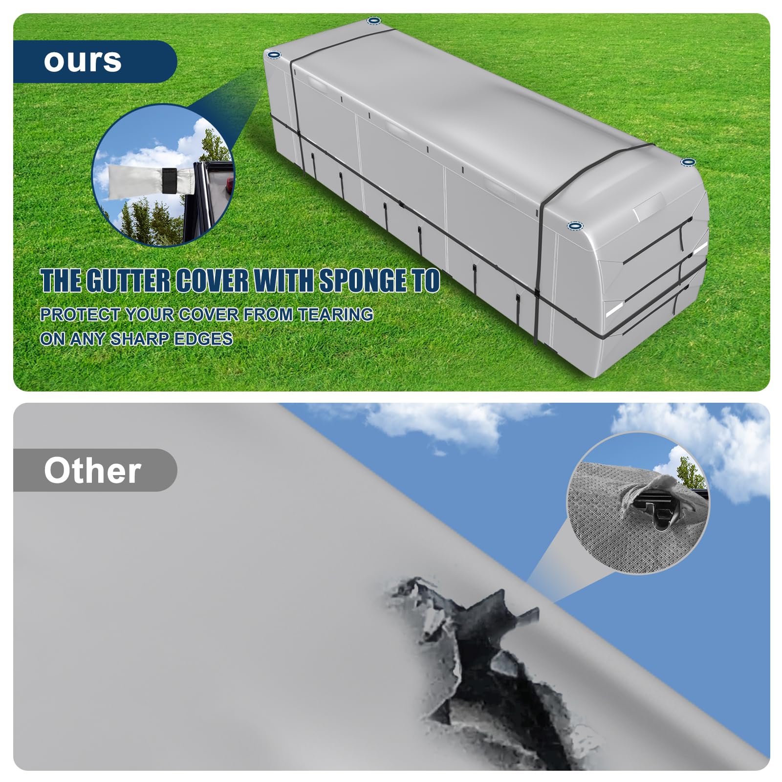 MOFCOVER Class A RV Cover 34-37ft,Oxford