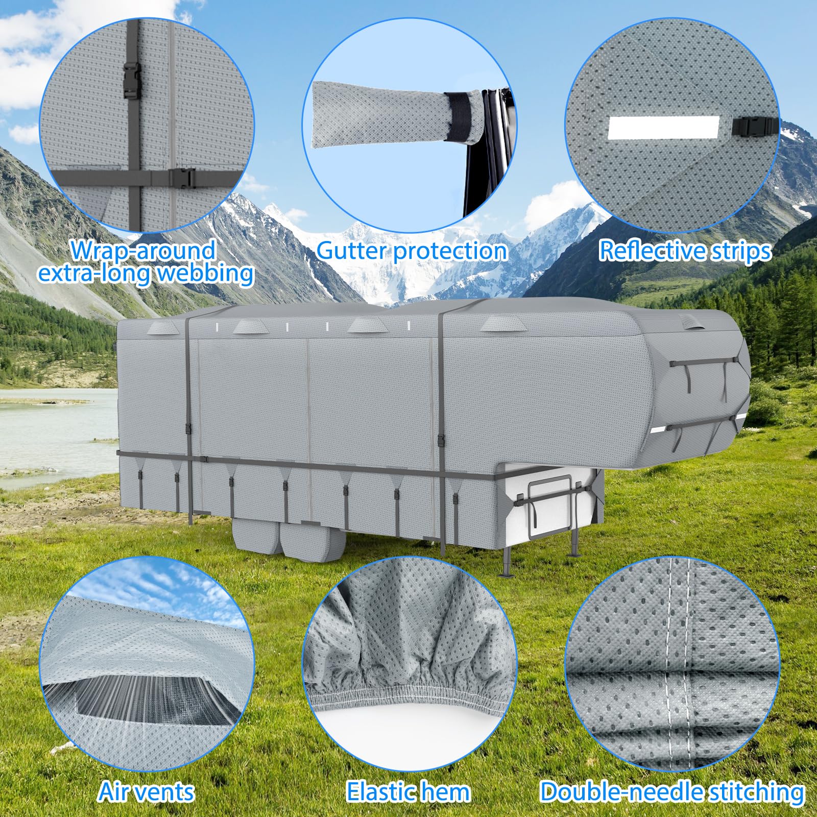 MOFCOVER 5th Wheel RV Cover 29-33ft