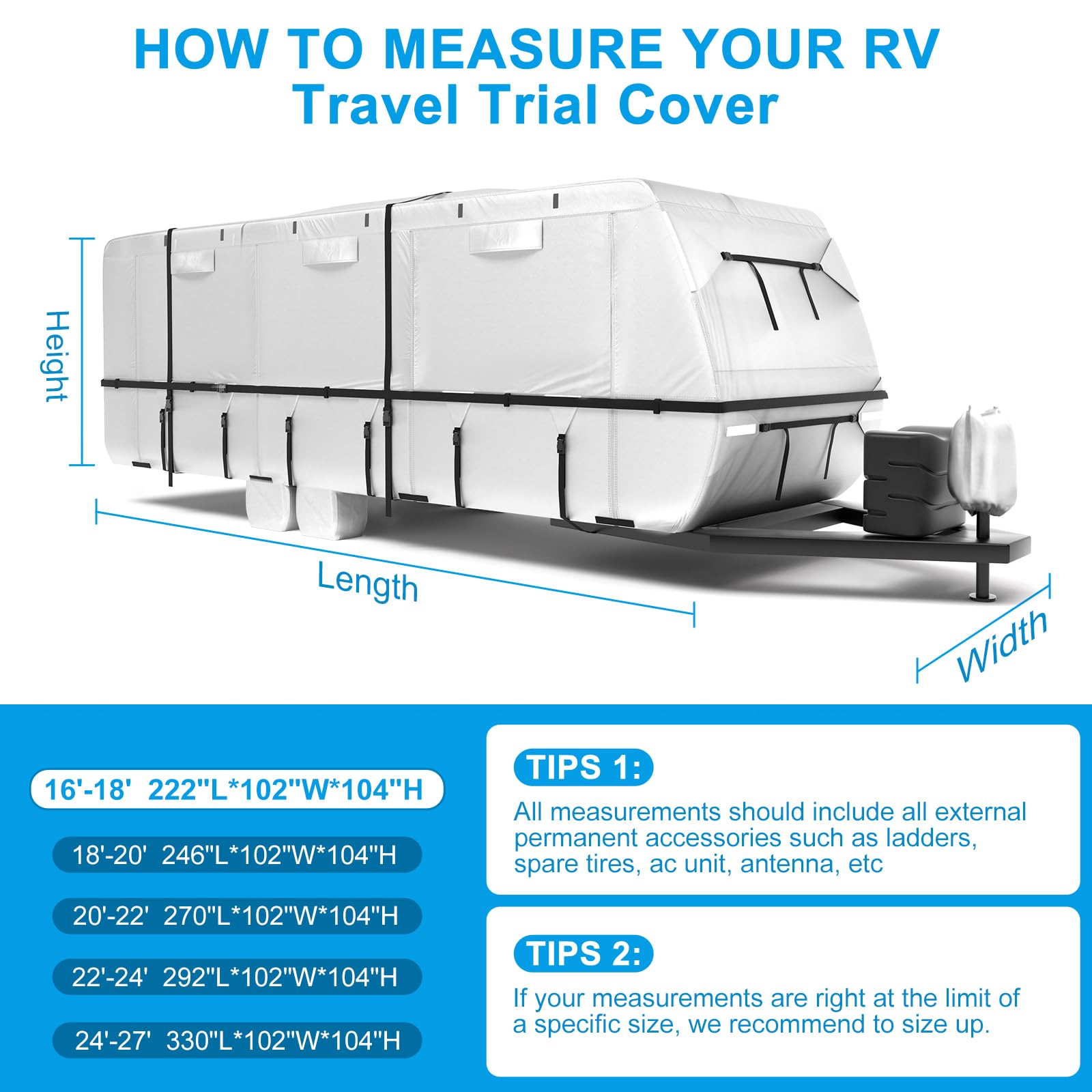 MOFCOVER 33-35ft Rv Cover ,Oxford