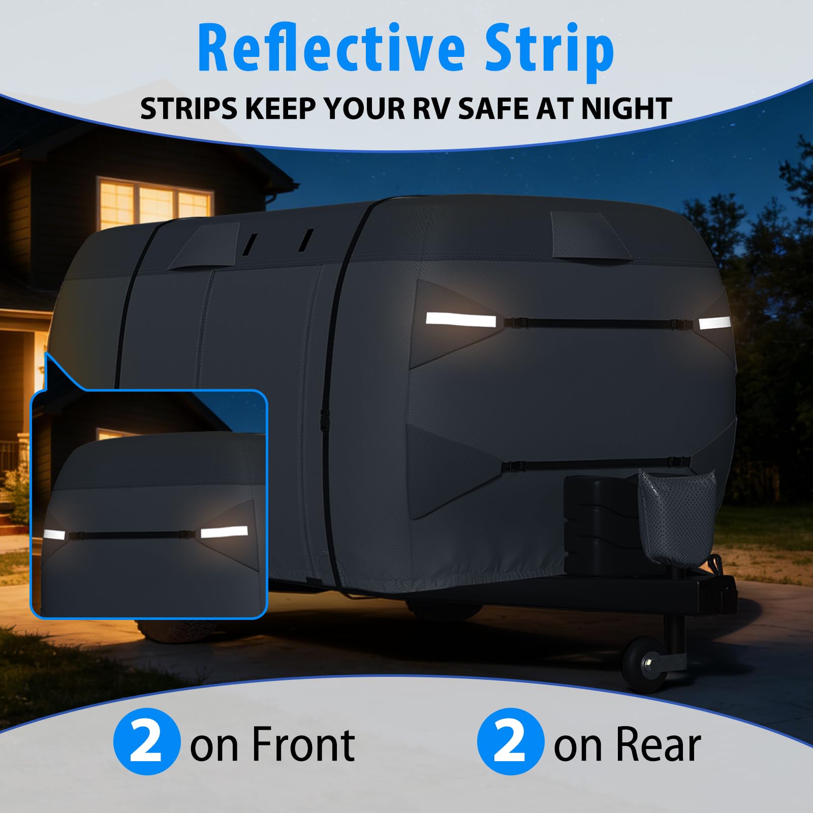 MOFCOVER Fiberglass RV Cover 8-10ft