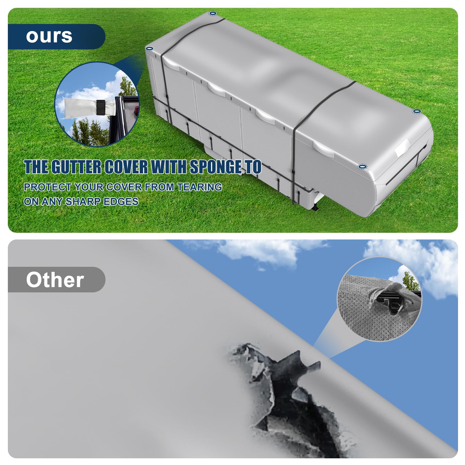 MOFCOVER 5th Wheel RV Cover 37-41ft,Oxford